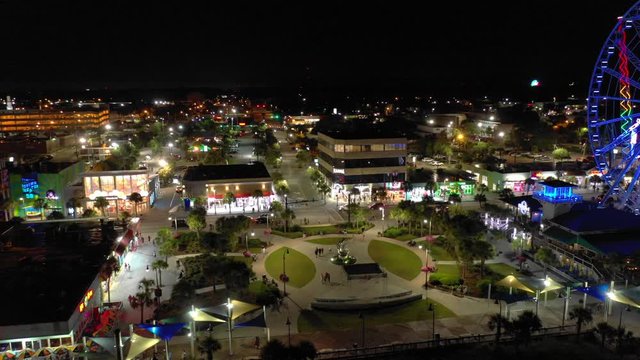 Aerial drone video of Plyler Park Myrtle Beach SC