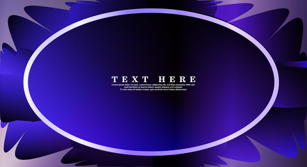 Oval vector frames are ready for your design background