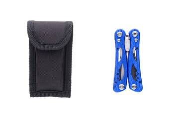 Hight quality black and blue multi-tool with case