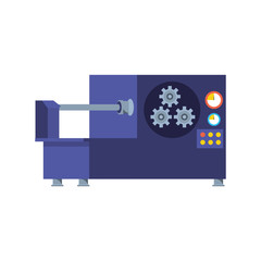 industrial production machine isolated icon