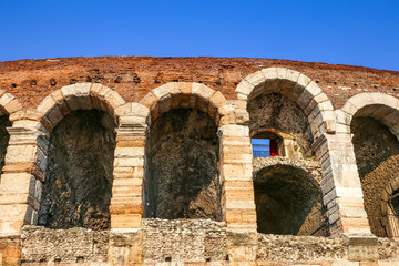 Fototapeta na wymiar view of the Arena di Verona (Italy)