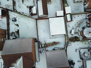 aerial image of buildings