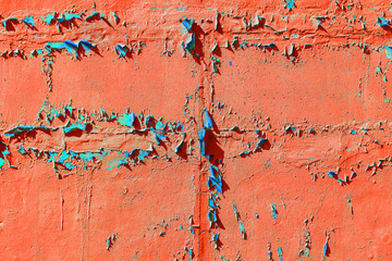Teal & Orange texture with abstract pattern as background