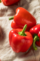 Raw Red Organic Bell Peppers