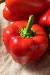 Raw Red Organic Bell Peppers