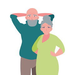 happy grandparents day flat design