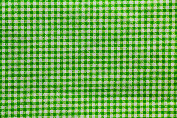 green and white checkered tablecloth banner