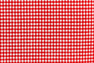 red and white checkered tablecloth banner