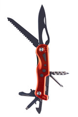 Hight quality and black red multi-tool unfolded