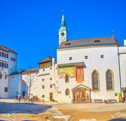 The old Georgskirche in Hohensalzburg Castle, Salzburg, Austria