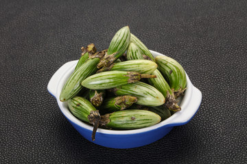 Green asian eggplant