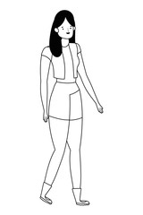 Isolated avatar woman vector design