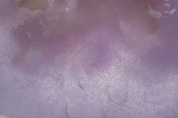 Soft and translucent pastel violet background ice