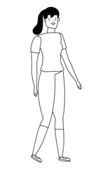 Isolated avatar woman vector design