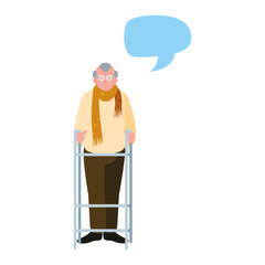 happy grandparents day flat design