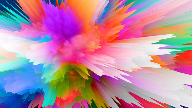 Creative Mixed Color Explosion