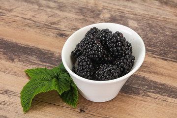 Sweet tasty ripe Blackberry heap