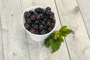 Fresh ripe sweet black currant