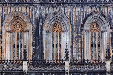 Obraz premium Monastery of Batalha, Manueline style, Batalha, Portugal