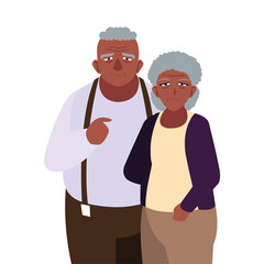 happy grandparents day flat design