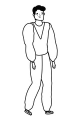 Isolated avatar man vector design