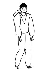 Isolated avatar man vector design