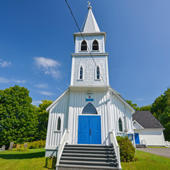 Fototapeta na wymiar Grace Anglican church, Arundel, Quebec, Canada