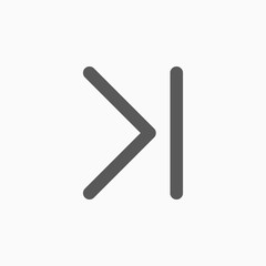 next arrow icon, forward vector