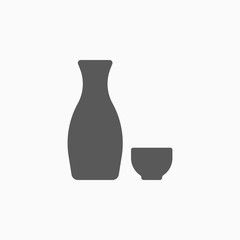 sake icon, sake vector