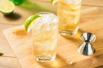 Homemade Bourbon Whiskey Ginger Lime
