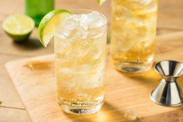 Homemade Bourbon Whiskey Ginger Lime