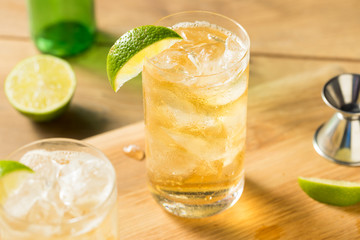 Homemade Bourbon Whiskey Ginger Lime