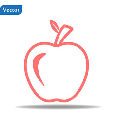 Apple vector icon. Apple fruit illustration icon. Web design vector logo. Apple isolated on background