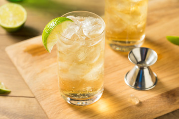 Homemade Bourbon Whiskey Ginger Lime