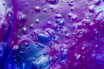 Liquid art gel blue background