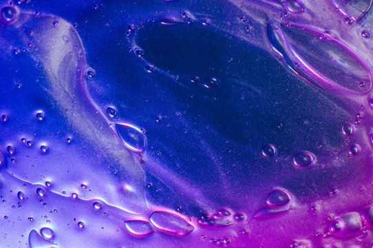 Liquid art gel gradient blue background © lithiumphoto