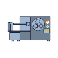 industrial production machine isolated icon