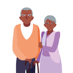 happy grandparents day flat design