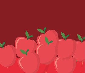 fruits cooking icons flat image design
