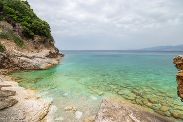 Fototapeta premium View of Pulebardha beach.