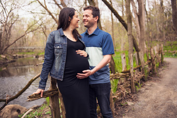 Nice and Romantic moments for pregnant couple