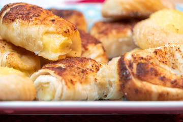 hot cross buns on a plate