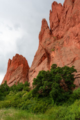 Fototapeta na wymiar Rock formations in Garden of the Gods, Colorado Springs, Colorado, USA
