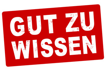 nlsb1033 NewLongStampBanner nlsb - german banner (deutsch) - Gut Zu Wissen: Stempel - einfach / rot / Vorlage - 1komma5zu1 - new-version - xxl g8359 - obrazy, fototapety, plakaty