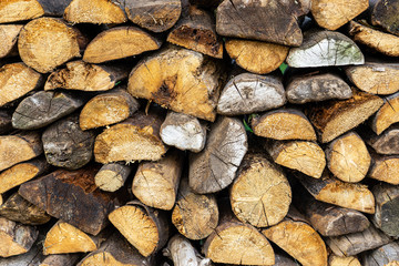 Split Dry Firewood Texture Background