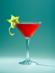 Closeup of an alcoholic cocktail
