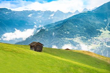 Little Shed In Mountains