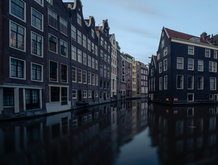 Amsterdam Canal and Buildings