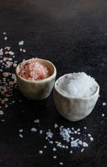 Cooking concept with salt