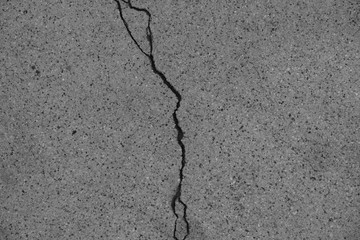 Obraz premium Crack in concrete on the streets of Los Angeles for interior design